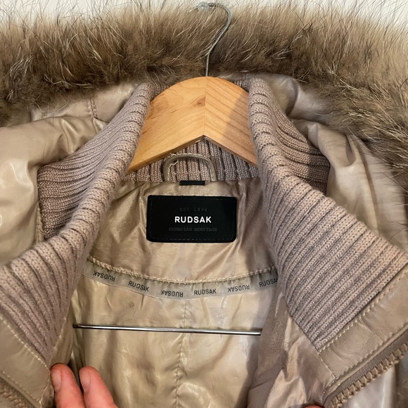 Rudsak Winter Parka - Long Length Beige - Picture 2 of 4
